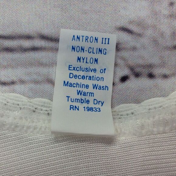 Vintage Nancy King Shirt Slip Lingerie Women's Size M White Lace Shoulder Pads - Picture 8 of 10